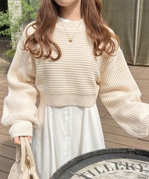apres jour | ショートニットトップス【ZOZOTOWN限定アイテム】(ニット/セーター)