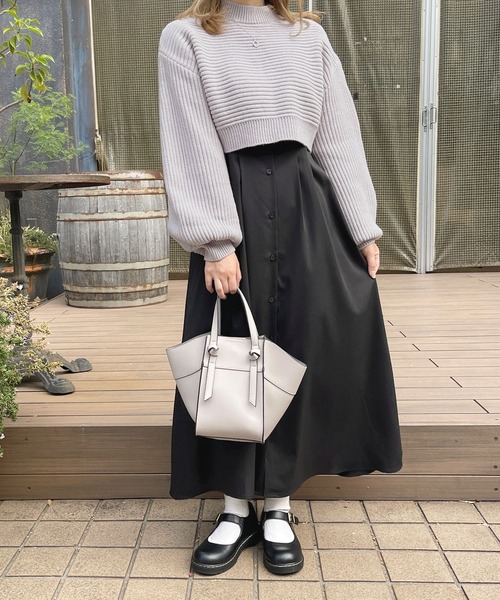 apres jour（アプレジュール）の「ショートニットトップス【ZOZOTOWN限定アイテム】（ニット/セーター・レディース・ピンク/ラベンダー/ピンクベージュ/アイボリー・X-LARGE/フリー）」の16枚目の写真