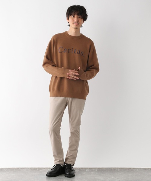 GLOBAL WORK（グローバルワーク）の「ヤミツキニット/ロゴ/295192（ニット/セーター・メンズ・ライトグレー/ダークブラウン/ネイビー/ダークグレー/グレー系その他3・SMALL/LARGE/MEDIUM）」の10枚目の写真