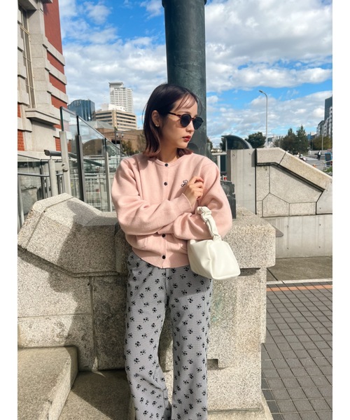 JUMELLE（ジュメロ）の「マシュマロタッチカーディガン（カーディガン/ボレロ・レディース・ピンク/ホワイト・FREE）」の7枚目の写真