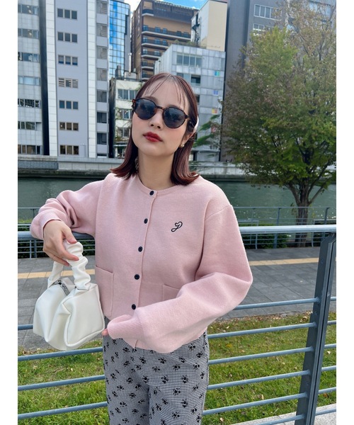 JUMELLE（ジュメロ）の「マシュマロタッチカーディガン（カーディガン/ボレロ・レディース・ピンク/ホワイト・FREE）」の9枚目の写真