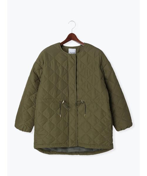 Te chichi TERRASSE(テチチテラス)の「ドロストキルティンブルゾン(ブルゾン・レディース・ベージュ/カーキ/ブラック・フリ-)」の1枚目の写真