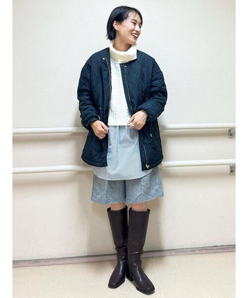 Te chichi TERRASSE(テチチテラス)の「ドロストキルティンブルゾン(ブルゾン・レディース・ベージュ/カーキ/ブラック・フリ-)」の5枚目の写真