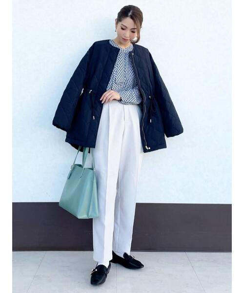 Te chichi TERRASSE(テチチテラス)の「ドロストキルティンブルゾン(ブルゾン・レディース・ベージュ/カーキ/ブラック・フリ-)」の6枚目の写真