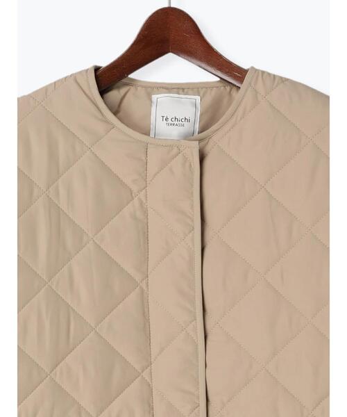 Te chichi TERRASSE(テチチテラス)の「ドロストキルティンブルゾン(ブルゾン・レディース・ベージュ/カーキ/ブラック・フリ-)」の10枚目の写真
