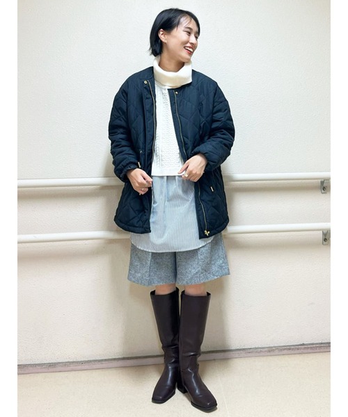 Te chichi TERRASSE(テチチテラス)の「ドロストキルティンブルゾン(ブルゾン・レディース・ベージュ/カーキ/ブラック・フリ-)」の17枚目の写真