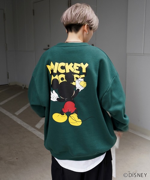 Disney(ディズニー)の「【Disney】バックプリント / ワンポイント刺繍 / ピグメント加工 プリントスウェット(スウェット・メンズ・グレー系その他/ブラック系その他2/ブラック系その他/杢グレー/チャコールグレー/パープル/グレー系その他2/グリーン系その他/ライトグレー/ライトグレー系1・M/L)」の9枚目の写真