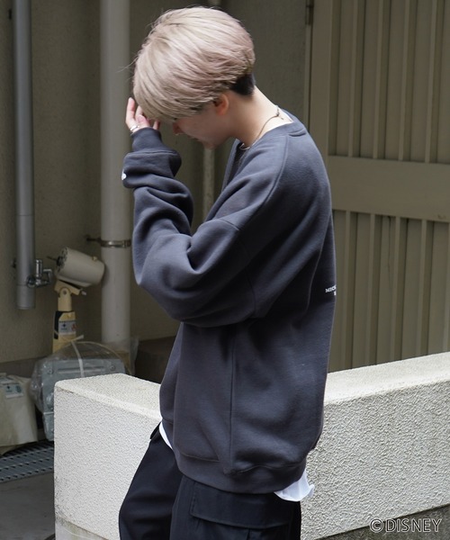 新品　WALT DISNEY ピグメントスウェット　パープル WALT DISNEY ピグメントスウェット パープル