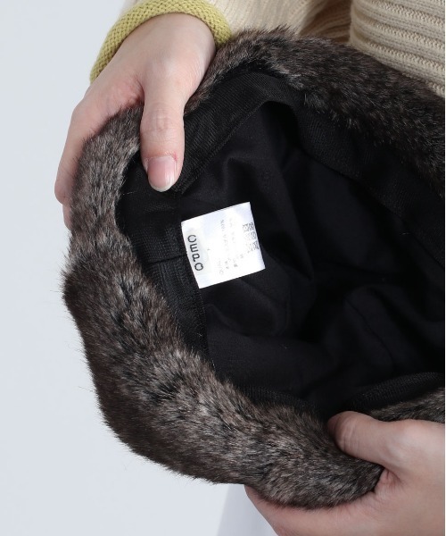 cepo(セポ)の「ファーロールキャップ(ニットキャップ/ビーニー・レディース・グレー/ブラウン・FREE)」の10枚目の写真