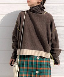 Q | ハンドステッチニット(ニット/セーター)