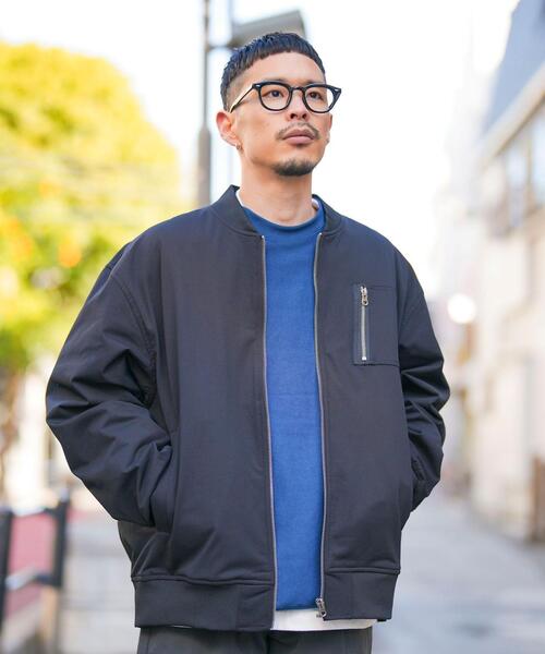 coen(コーエン)の「The M&M Store(ザ・ミックス&マッチストア)コラボ 極楽FITブルゾン(ブルゾン・メンズ・ブラック/ネイビー・S/M/L/XL)」の6枚目の写真