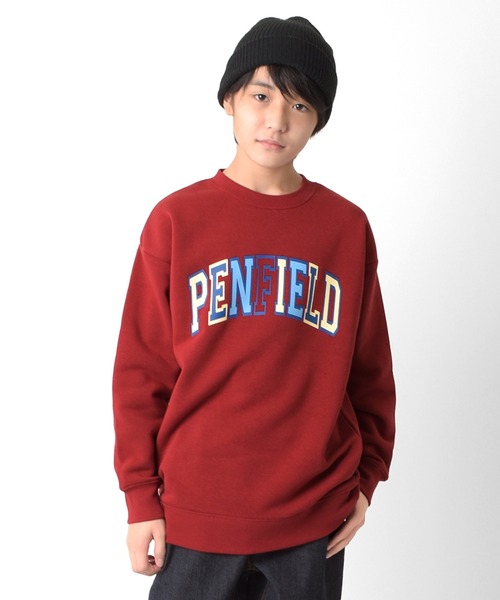 GLAZOS（グラソス）の「【Penfield】裏起毛・カラフルロゴプリントトレーナー（スウェット・キッズ・チャコールグレー/レッド/オートミール/ネイビー・140cm/150cm/160cm/170cm）」の11枚目の写真