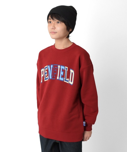 GLAZOS（グラソス）の「【Penfield】裏起毛・カラフルロゴプリントトレーナー（スウェット・キッズ・チャコールグレー/レッド/オートミール/ネイビー・140cm/150cm/160cm/170cm）」の13枚目の写真