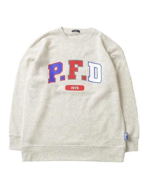 GLAZOS（グラソス）の「【Penfield】裏起毛・カラフルロゴプリントトレーナー（スウェット・キッズ・チャコールグレー/レッド/オートミール/ネイビー・140cm/150cm/160cm/170cm）」の7枚目の写真
