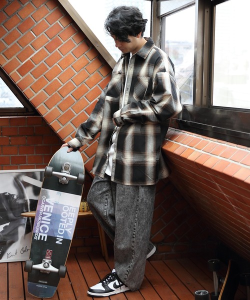 ８(eight)（エイト）の「オンブレチェックシャツ（シャツ/ブラウス・メンズ・ホワイト/ブラウン/チャコール/ブルー/ホワイト系その他・X-LARGE/LARGE/MEDIUM）」の22枚目の写真