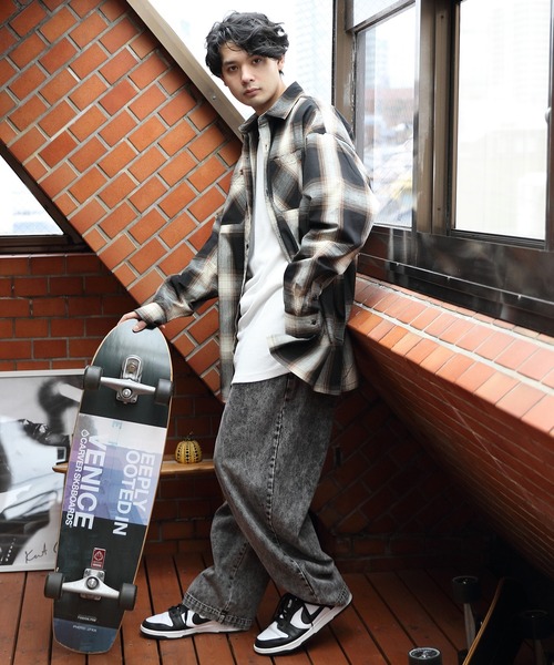 ８(eight)（エイト）の「オンブレチェックシャツ（シャツ/ブラウス・メンズ・ホワイト/ブラウン/チャコール/ブルー/ホワイト系その他・X-LARGE/LARGE/MEDIUM）」の21枚目の写真