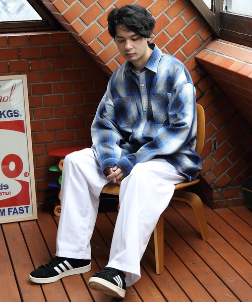 ８(eight)（エイト）の「オンブレチェックシャツ（シャツ/ブラウス・メンズ・ホワイト/ブラウン/チャコール/ブルー/ホワイト系その他・X-LARGE/LARGE/MEDIUM）」の13枚目の写真