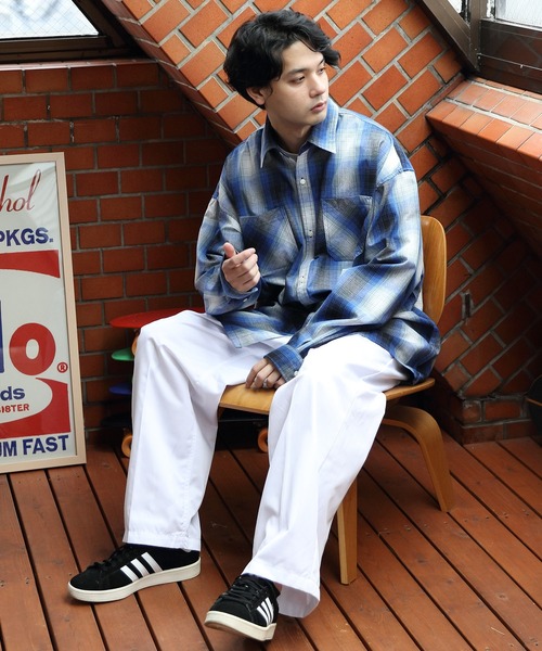 ８(eight)（エイト）の「オンブレチェックシャツ（シャツ/ブラウス・メンズ・ホワイト/ブラウン/チャコール/ブルー/ホワイト系その他・X-LARGE/LARGE/MEDIUM）」の12枚目の写真