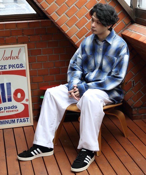 ８(eight)（エイト）の「オンブレチェックシャツ（シャツ/ブラウス・メンズ・ホワイト/ブラウン/チャコール/ブルー/ホワイト系その他・X-LARGE/LARGE/MEDIUM）」の11枚目の写真