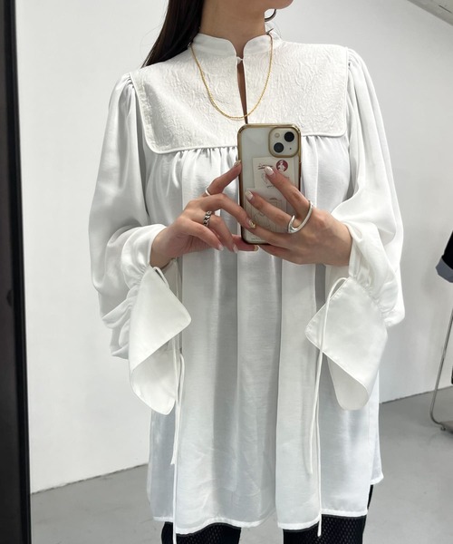 KBF（ケイビーエフ）の「JQ切替ボリュームギャザーブラウス（シャツ