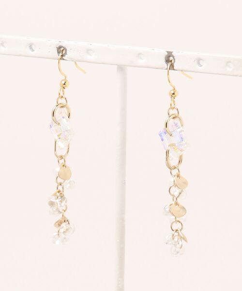 tone(トーン)の「【PetitBonheur* accessories】square(ピアス(両耳用)・レディース・グリーン/ブラウン/グレー/その他・FREE)」の4枚目の写真