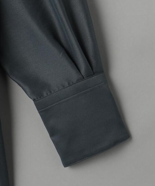 BEAUTY&YOUTH UNITED ARROWS（ビューティーアンドユースユナイテッドアローズ）の「ポリエステルオーガンジー シャツ -ウォッシャブル-（シャツ/ブラウス・レディース・オフホワイト/ダークグレー/ダークグリーン・FREE）」の5枚目の写真