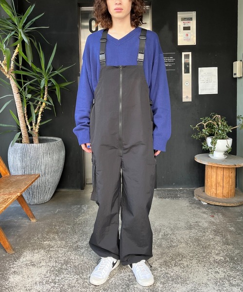 CIAOPANIC（チャオパニック）の「ナイロンカーゴサロペット（サロペット/オーバーオール・メンズ・ブラック/カーキ・FREE）」の7枚目の写真