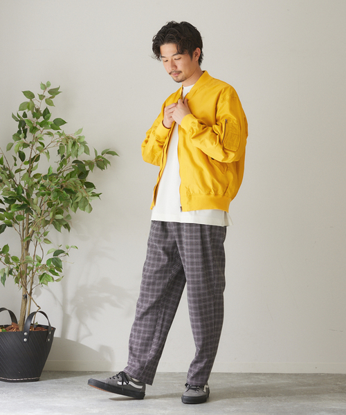 417 EDIFICE（フォーワンセブンエディフィス）の「ナイロン MA-1 ジャケット（MA-1・メンズ・ブラック/カーキ/イエロー/アイボリー・MEDIUM/LARGE）」の16枚目の写真