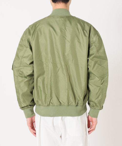 417 EDIFICE（フォーワンセブンエディフィス）の「ナイロン MA-1 ジャケット（MA-1・メンズ・ブラック/カーキ/イエロー/アイボリー・MEDIUM/LARGE）」の22枚目の写真