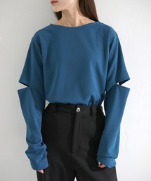 【cheriella】WEB限定ジョーゼットカットアウトロンT