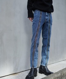 パンツ JOHNLAWRENCESULLIVAN Washed Denim Washed denim zipped pants – JOHN LAWRENCE SULLIVAN - パンツ
