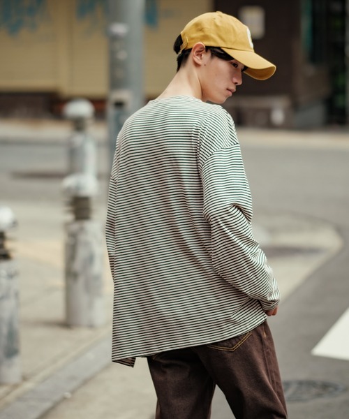 improves(インプローブス)の「【improves】ボーダー ボートネック 長袖 バスクシャツ(Tシャツ/カットソー・メンズ・ブラック×ホワイト/ホワイト×ネイビー/ベージュ×ブラック・MEDIUM/LARGE/SMALL/X-LARGE)」の19枚目の写真