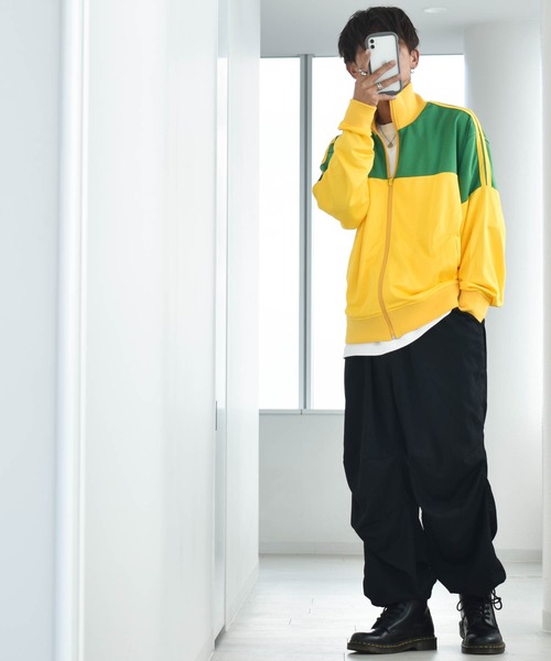 Anytime Songs（エニータイムソングス）の「ジャージ切替トラックジャケット（その他アウター・メンズ・ブラック/イエロー/ブルー/グリーン・MEDIUM/LARGE）」の16枚目の写真