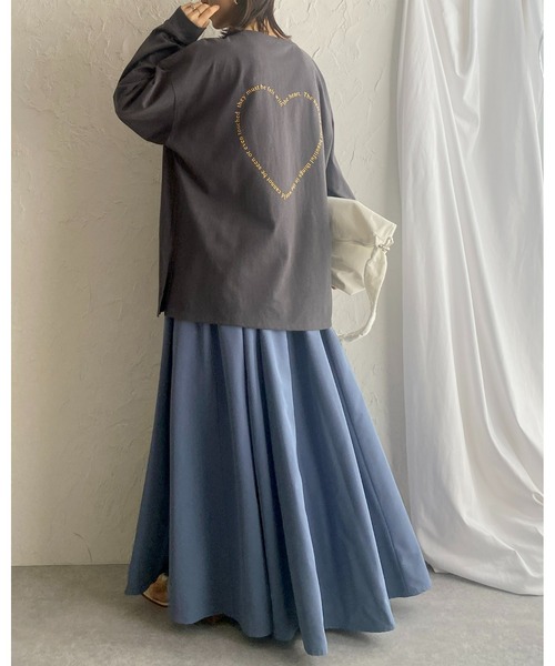She's Closet(シーズクローゼット)の「タフタAラインボリュームフレアロングスカート(スカート・レディース・ブルー/ブラック/オリーブ/アイボリー/マスタード/テラコッタ・FREE)」の22枚目の写真