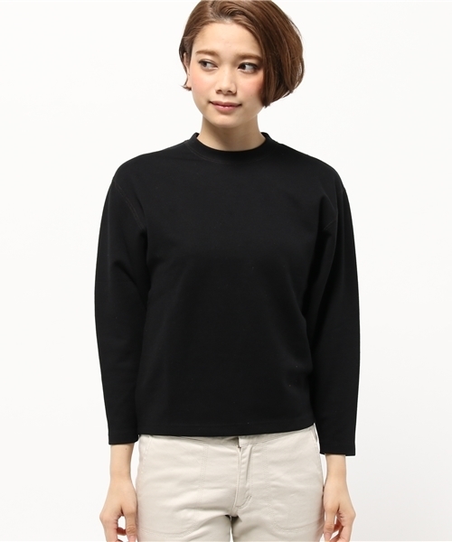 OUTLET（アウトレット）の「【BLOOM&BRANCH】SOSOポンチクルー（Tシャツ/カットソー・レディース・ブラック・34）」の2枚目の写真