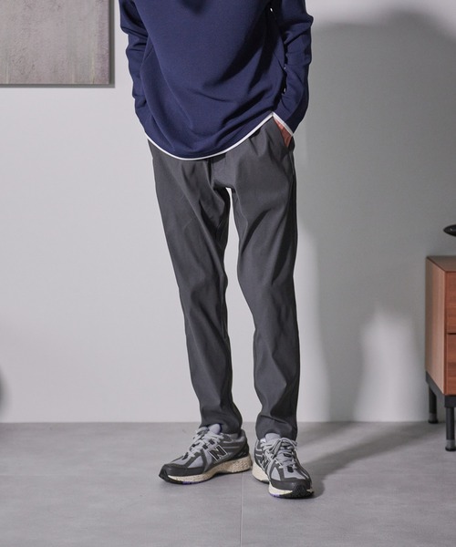Blue Standard (ブルースタンダード)の「【BLUE STANDARD/ブルースタンダード】快適 接触冷感 ストレッチ イージーパンツ(その他パンツ・メンズ・チャコールグレー/ネイビー/グリーン/ブラック/ダークベージュ・MEDIUM/X-LARGE/LARGE)」の3枚目の写真