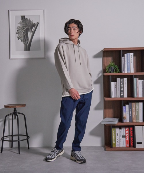 Blue Standard (ブルースタンダード)の「【BLUE STANDARD/ブルースタンダード】快適 接触冷感 ストレッチ イージーパンツ(その他パンツ・メンズ・チャコールグレー/ネイビー/グリーン/ブラック/ダークベージュ・MEDIUM/X-LARGE/LARGE)」の6枚目の写真