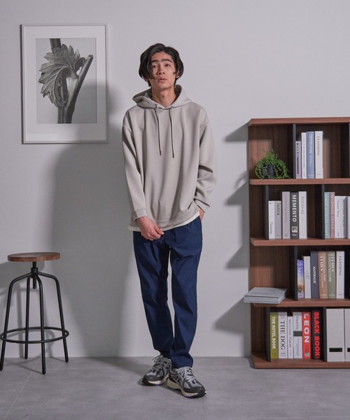 Blue Standard (ブルースタンダード)の「【BLUE STANDARD/ブルースタンダード】快適 接触冷感 ストレッチ イージーパンツ(その他パンツ・メンズ・チャコールグレー/ネイビー/グリーン/ブラック/ダークベージュ・MEDIUM/X-LARGE/LARGE)」の7枚目の写真