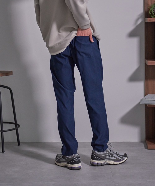Blue Standard (ブルースタンダード)の「【BLUE STANDARD/ブルースタンダード】快適 接触冷感 ストレッチ イージーパンツ(その他パンツ・メンズ・チャコールグレー/ネイビー/グリーン/ブラック/ダークベージュ・MEDIUM/X-LARGE/LARGE)」の10枚目の写真