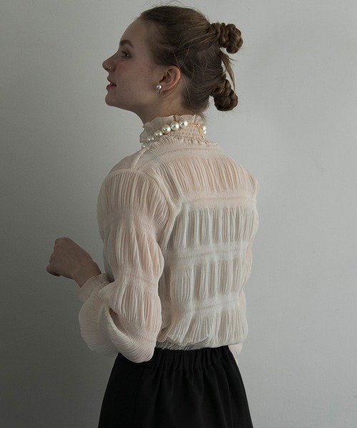 BONLECILL noir（ボンルシールノワール）の「【BONLECILL noir】BIGパールネックレス/チョーカー（ネックレス・レディース・オフホワイト・FREE）」の15枚目の写真