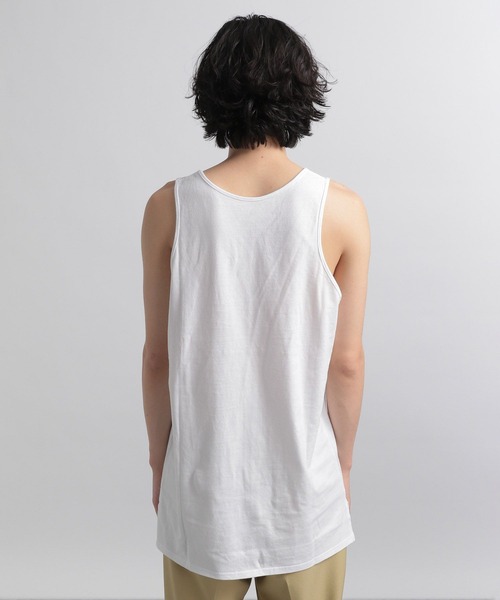 HARE（ハレ）の「ルーズスリットタンクトップ(HARE)（タンクトップ・メンズ・ホワイト/ブラック/ブラック系その他/ホワイト系その他・SMALL/MEDIUM）」の11枚目の写真