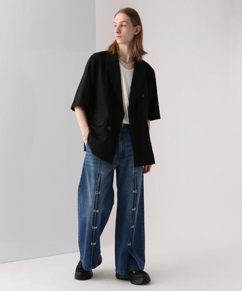 HARE（ハレ）の「ルーズスリットタンクトップ(HARE)（タンクトップ・メンズ・ホワイト/ブラック/ブラック系その他/ホワイト系その他・SMALL/MEDIUM）」の21枚目の写真