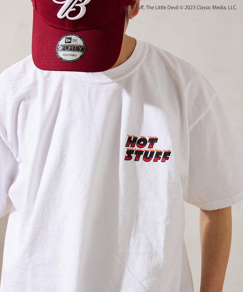 JOURNAL STANDARD relume(ジャーナルスタンダード レリューム)の「【HOT STUFF × relume】別注 ロゴTシャツ(Tシャツ/カットソー・メンズ・ブラック/ホワイト/ホワイト系その他/ブラック系その他/ライトグレー・MEDIUM/LARGE)」の22枚目の写真