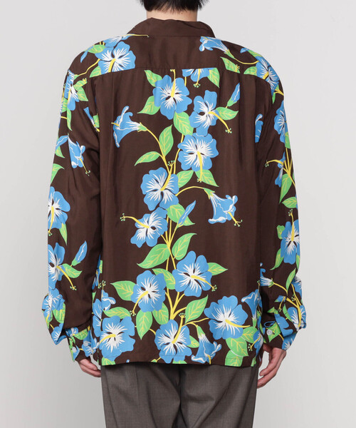 DUKE KAHANAMOKU(デューク カハナモク)の「DUKE KAHANAMOKU | ハワイアンシャツ ハイビスカス MEN(シャツ/ブラウス・メンズ・ブラウン系その他・L/XL)」の10枚目の写真