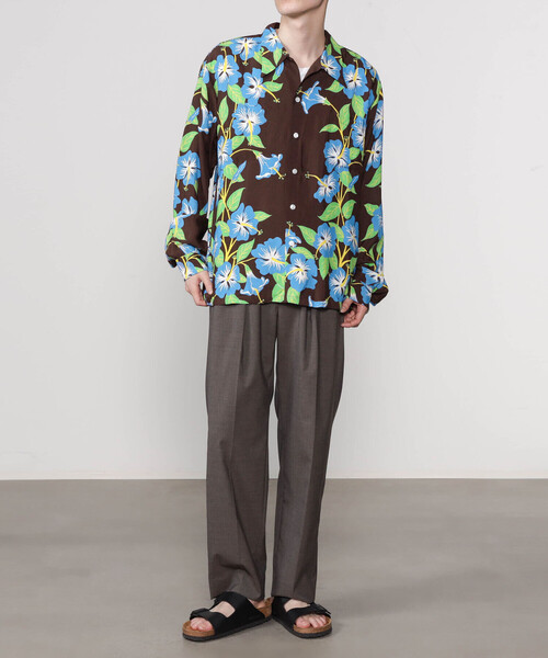 DUKE KAHANAMOKU(デューク カハナモク)の「DUKE KAHANAMOKU | ハワイアンシャツ ハイビスカス MEN(シャツ/ブラウス・メンズ・ブラウン系その他・L/XL)」の11枚目の写真