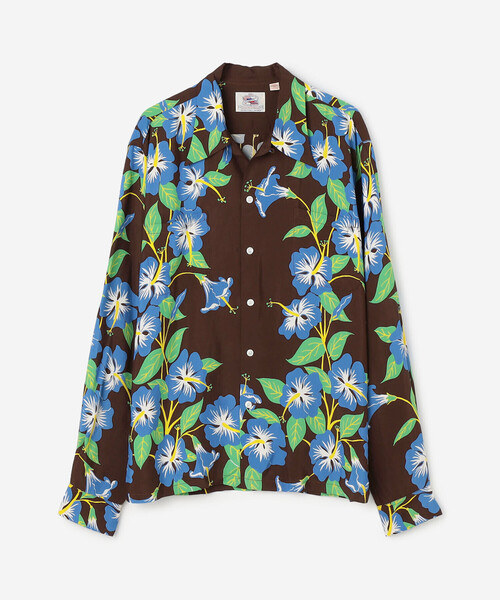 DUKE KAHANAMOKU(デューク カハナモク)の「DUKE KAHANAMOKU | ハワイアンシャツ ハイビスカス MEN(シャツ/ブラウス・メンズ・ブラウン系その他・L/XL)」の12枚目の写真