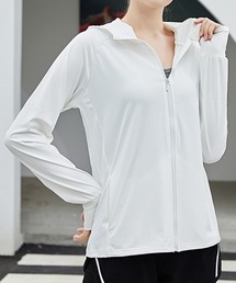 Coo+i | 指穴付き接触冷感uvカットパーカー(パーカー)