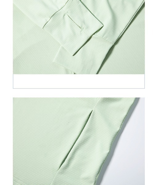 Coo+i（クーイ）の「指穴付き接触冷感uvカットパーカー（パーカー・レディース・ミント/ブルー/ホワイト/ピンク/ラベンダー/グレー・L/XL/M/L）」の15枚目の写真