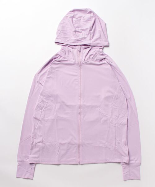 Coo+i（クーイ）の「指穴付き接触冷感uvカットパーカー（パーカー・レディース・ミント/ブルー/ホワイト/ピンク/ラベンダー/グレー・L/XL/M/L）」の22枚目の写真