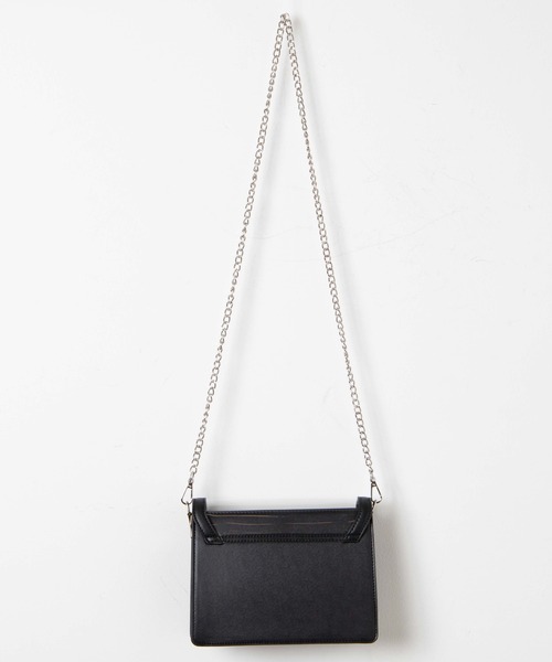 WEGO(ウィゴー)の「WEGO/チェーンクリアミニショルダーバッグ(ショルダーバッグ・レディース・ホワイト/ブラック・FREE)」の15枚目の写真